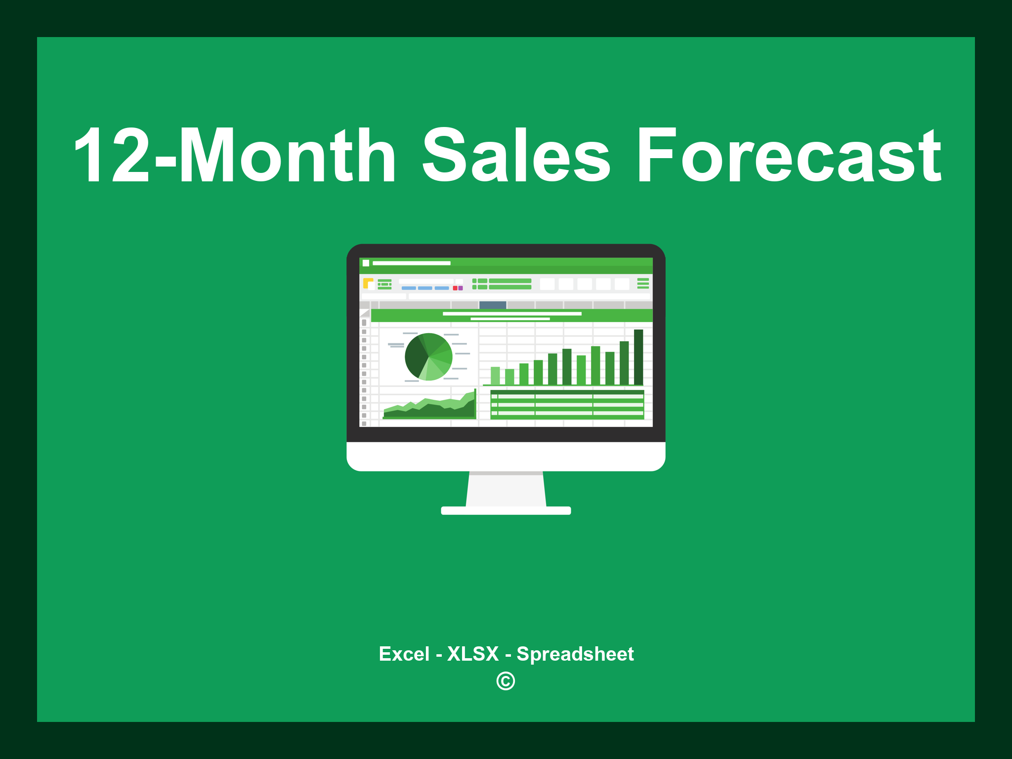 12-Month Sales Forecast Template Excel