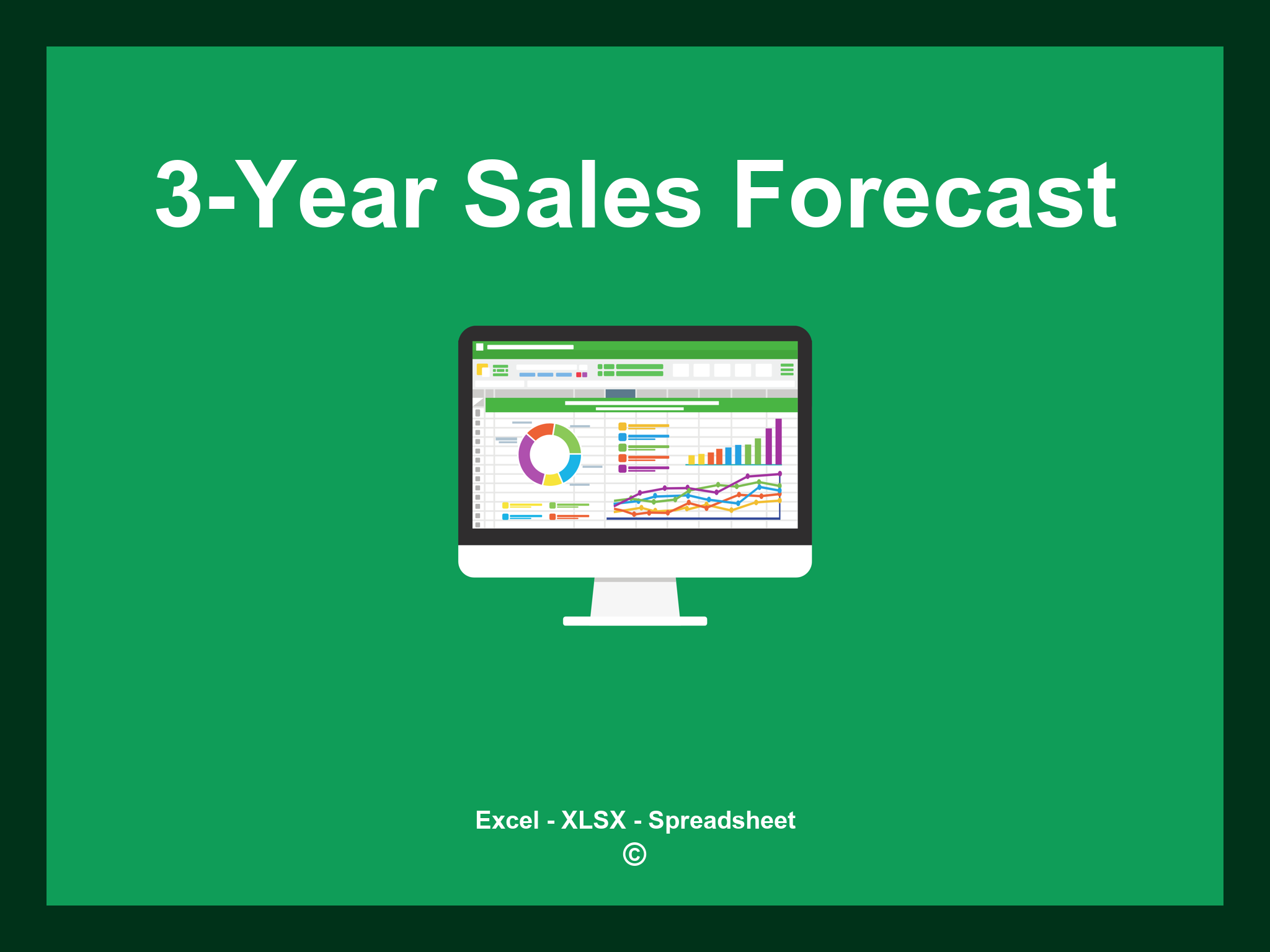 3-Year Sales Forecast Template Excel