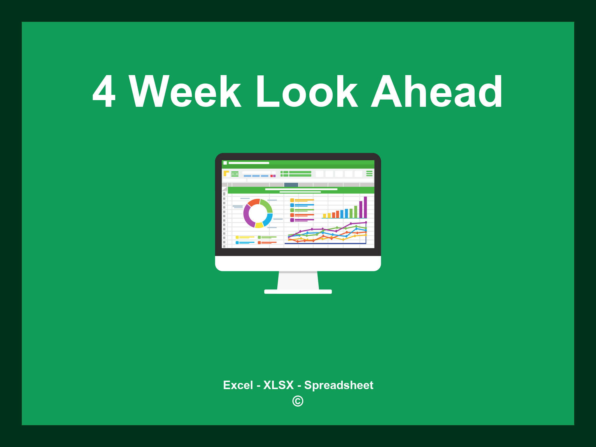 4 Week Look Ahead Template Excel