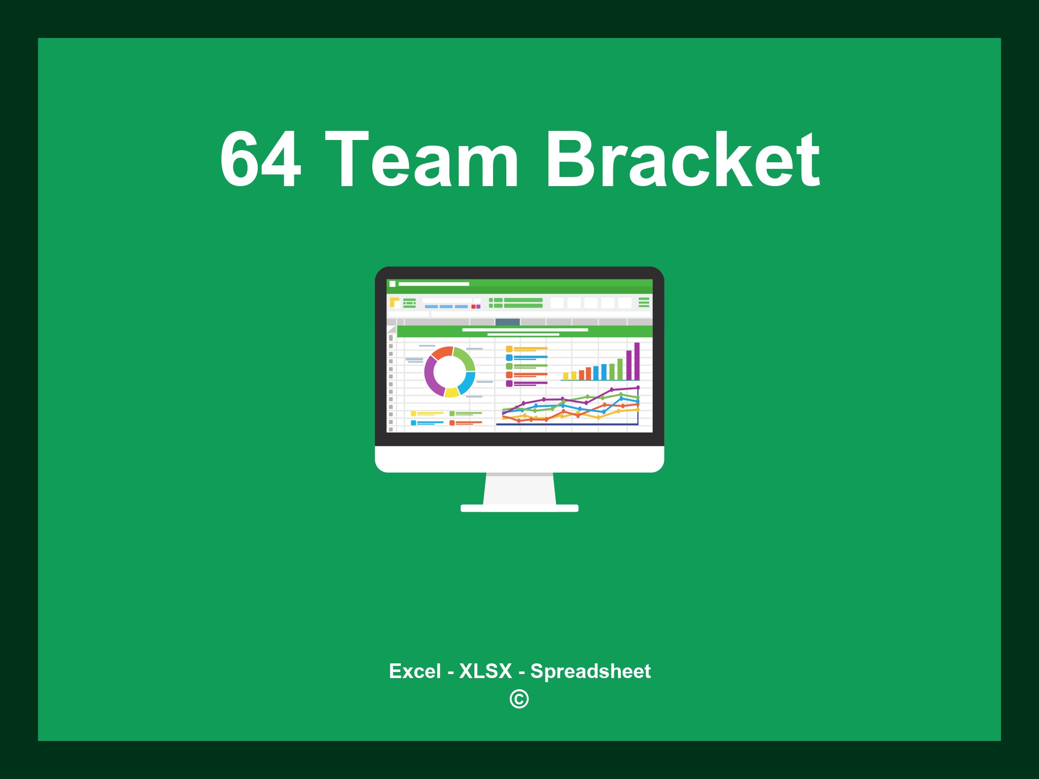64 Team Bracket Template Excel