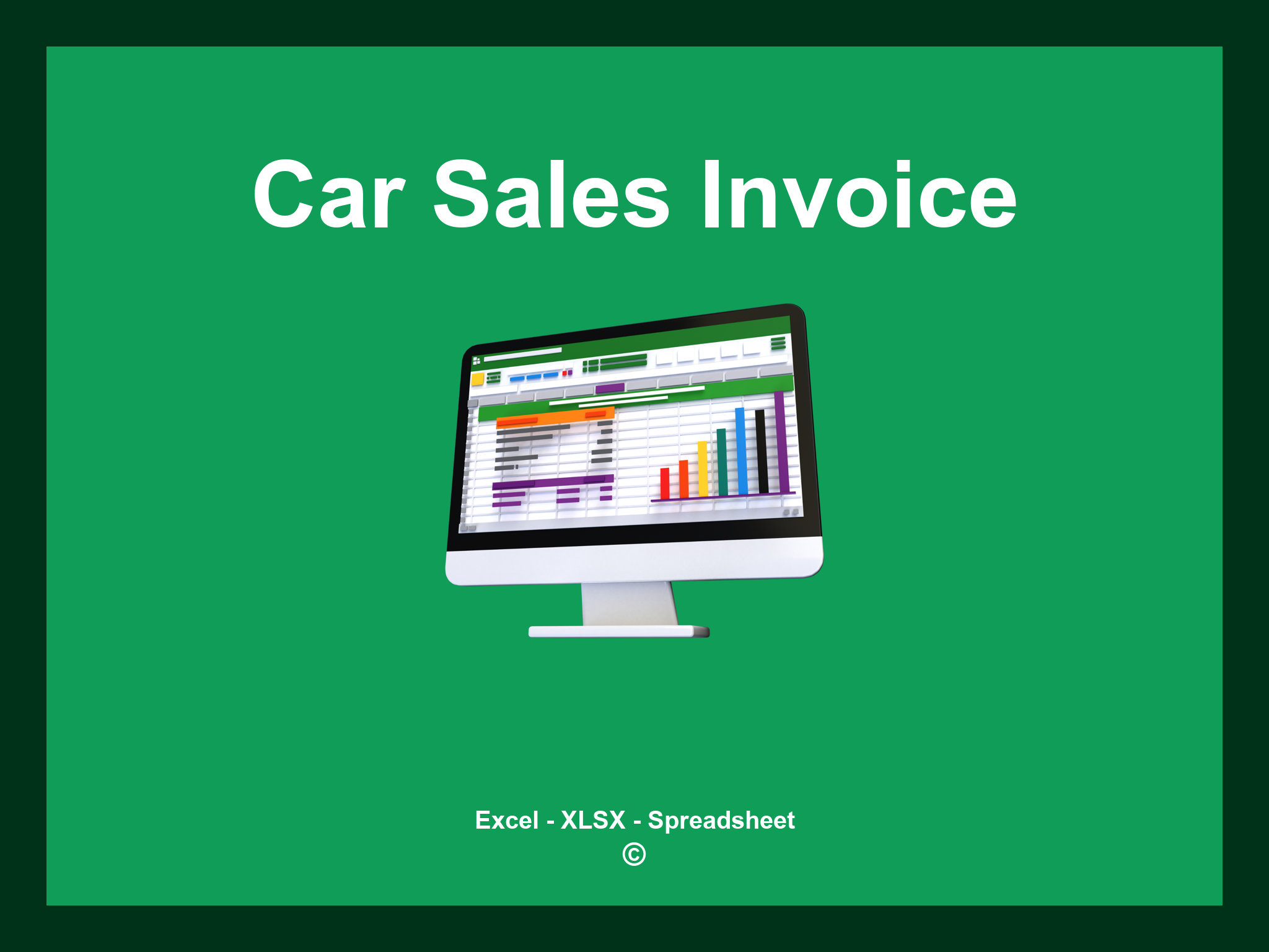 Car Sales Invoice Template Excel