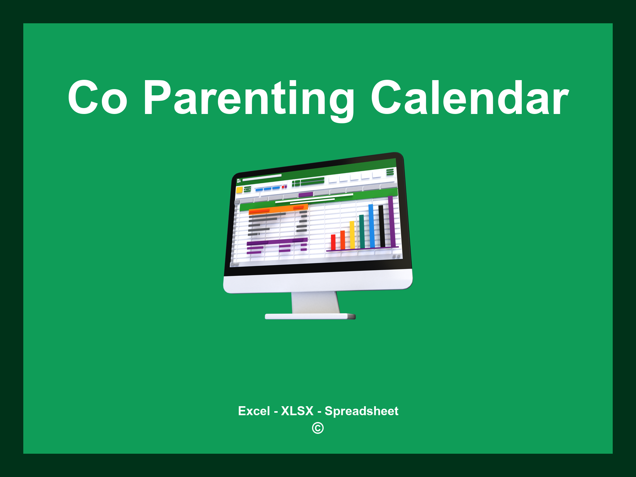 Co Parenting Calendar Template Excel