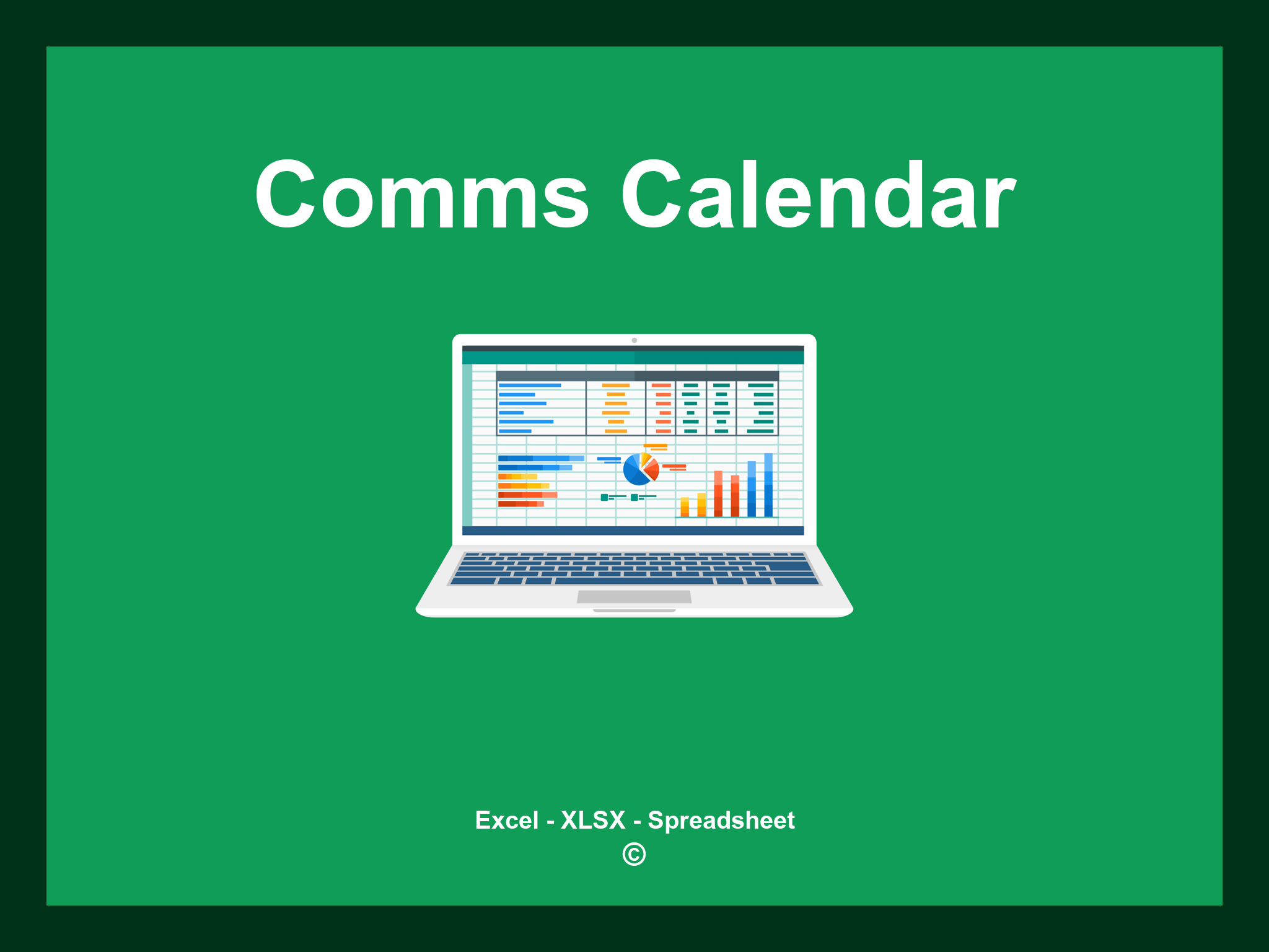 Comms Calendar Template Excel
