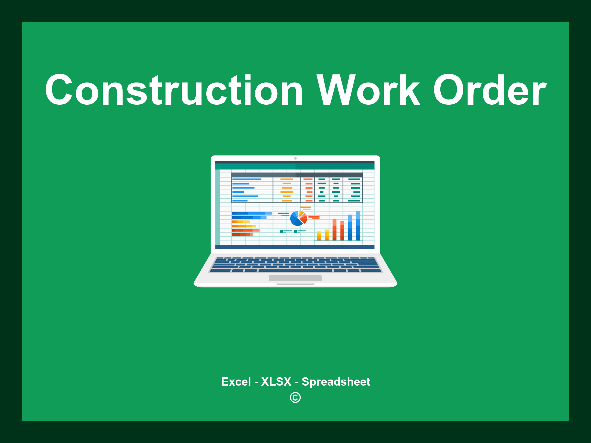 Construction Work Order Template Excel
