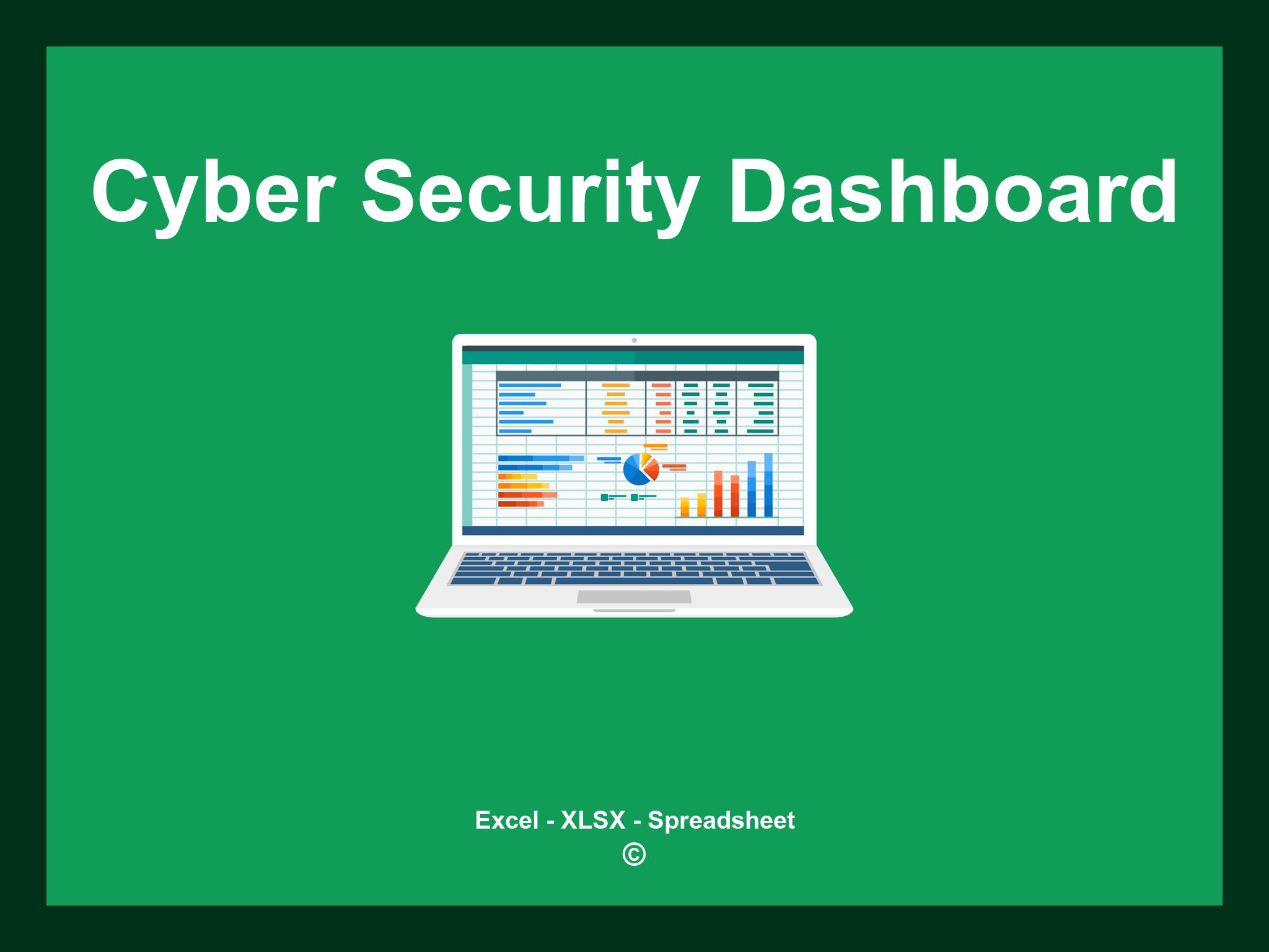 Cyber Security Dashboard Template Excel