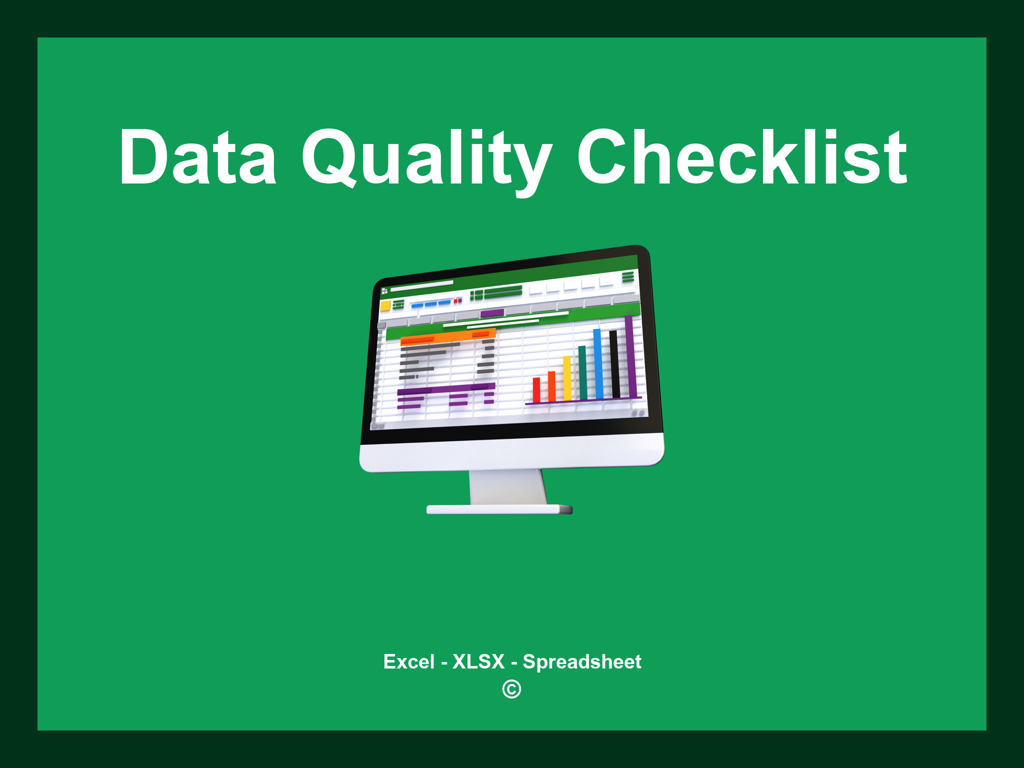 Data Quality Checklist Excel Template