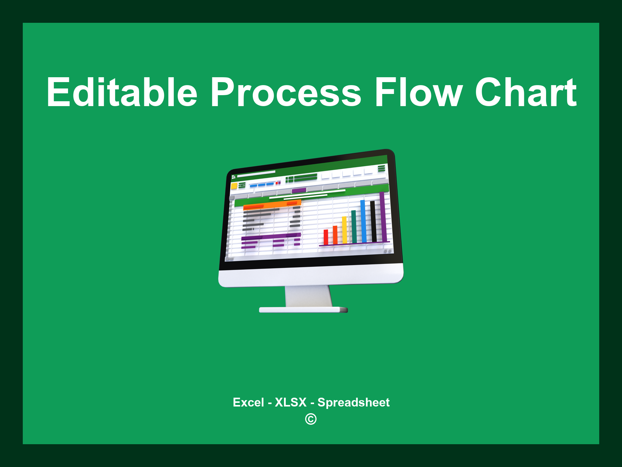 Excel Editable Process Flow Chart Template