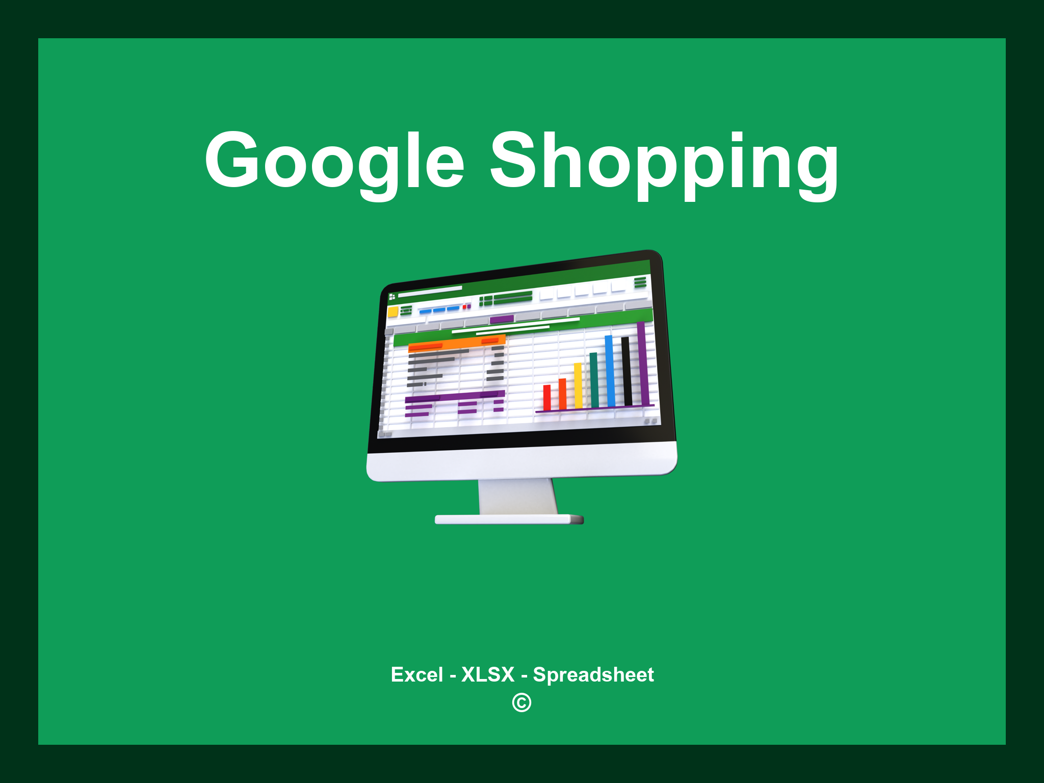 Google Shopping Excel Template