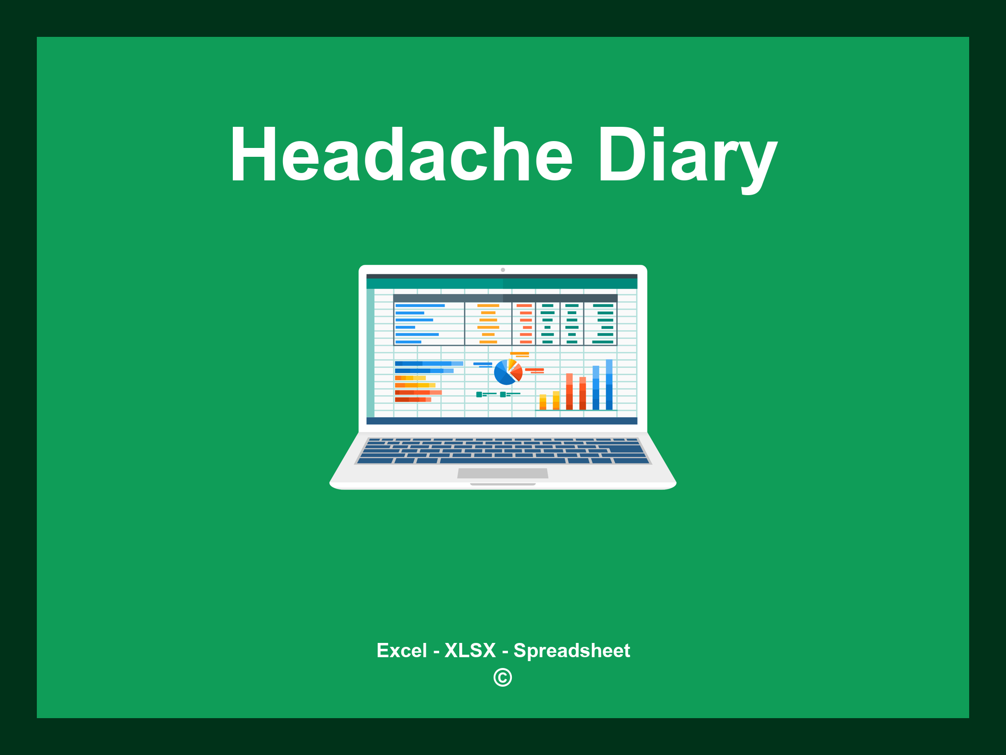 Headache Diary Excel Template