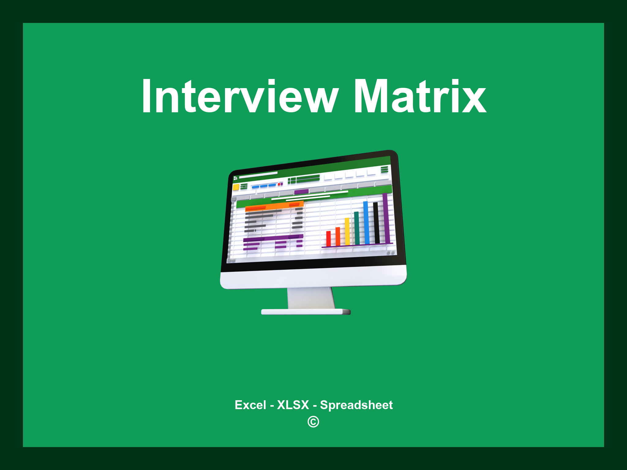 Interview Matrix Template Excel