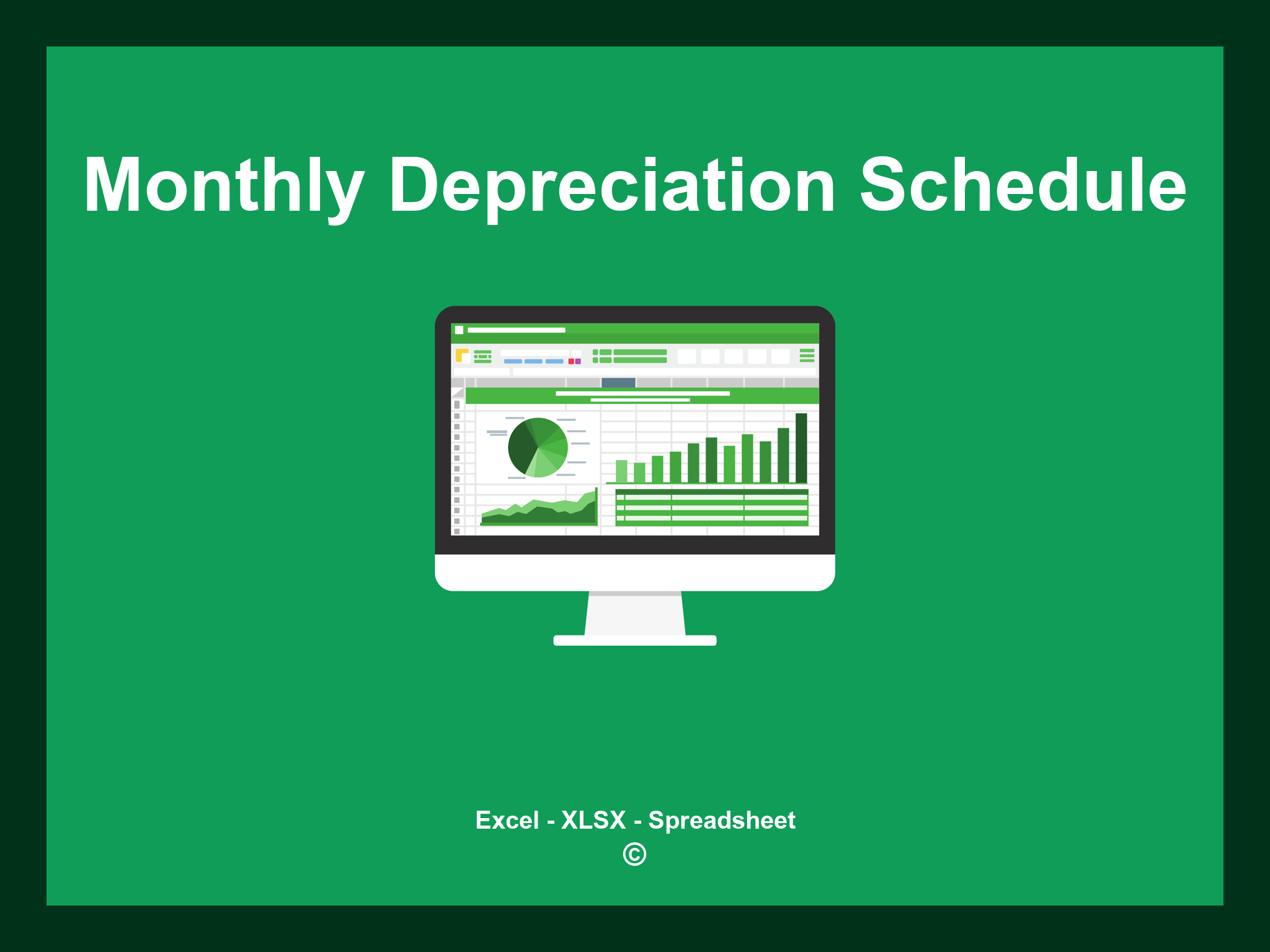 Monthly Depreciation Schedule Excel Template
