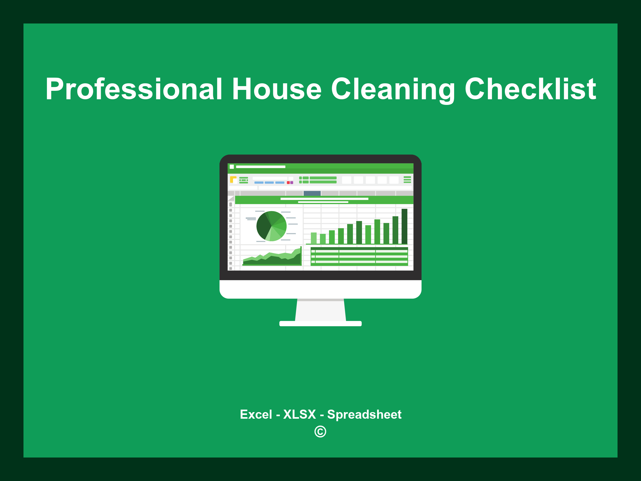 Professional House Cleaning Checklist Template Excel