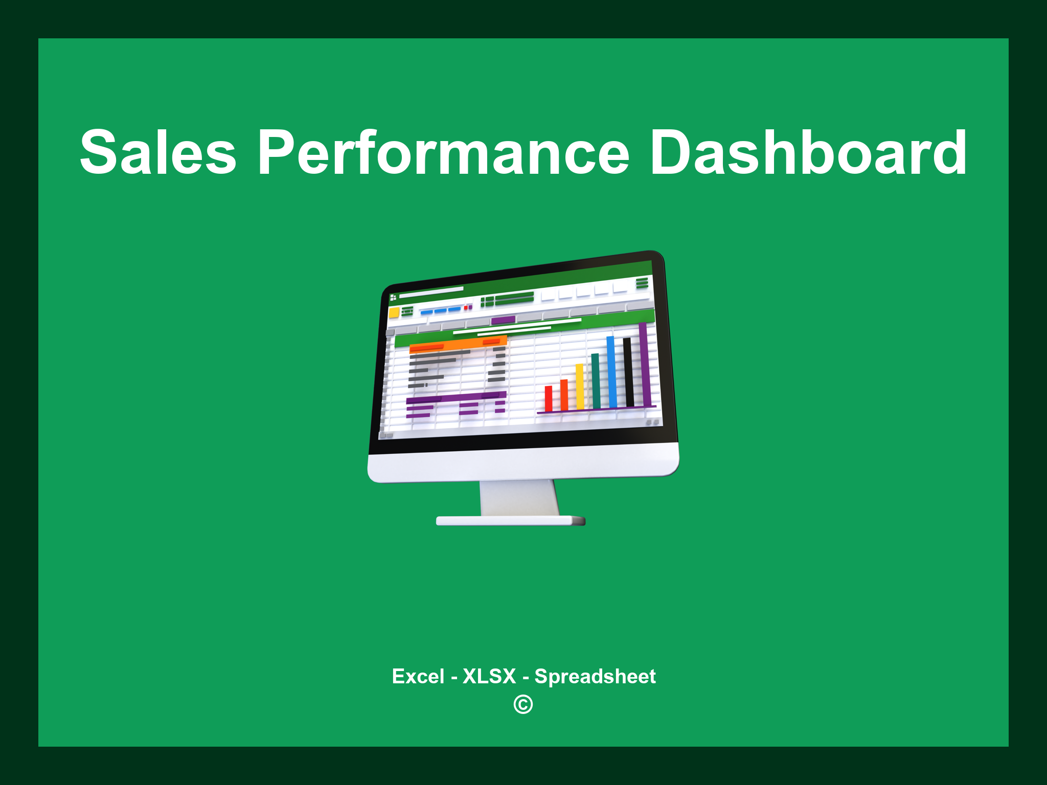 Sales Performance Dashboard Excel Template