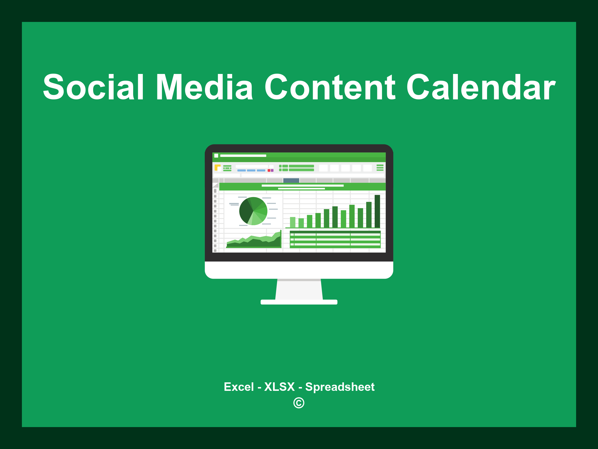 Social Media Content Calendar Template Excel