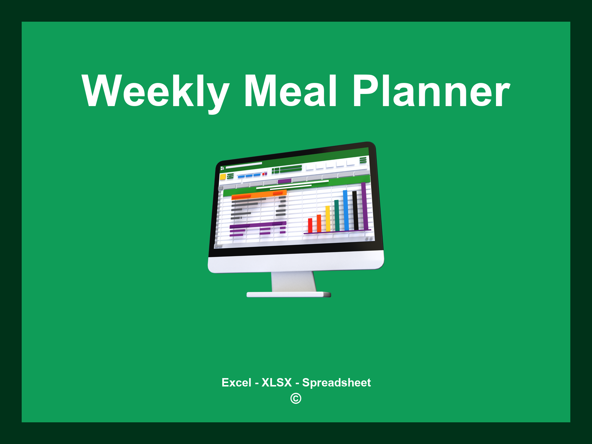 Weekly Meal Planner Template Excel